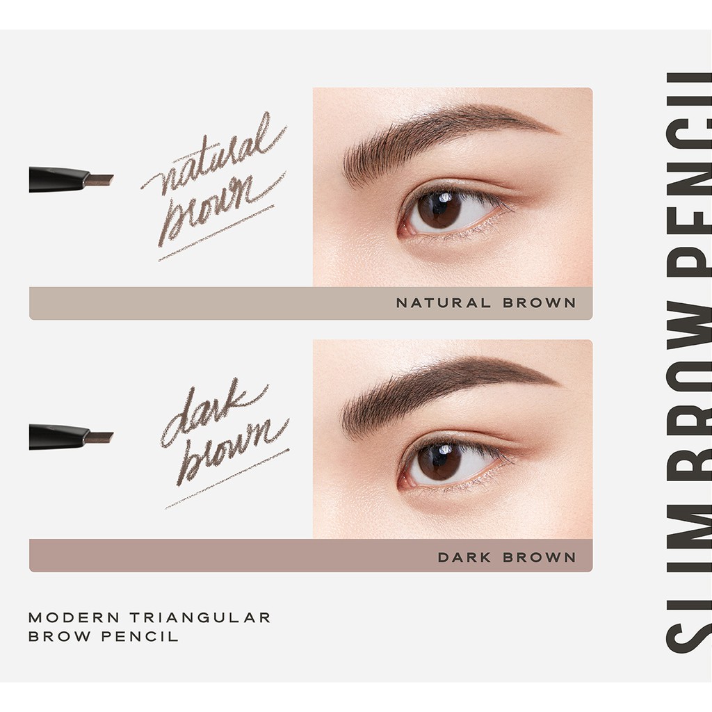 [Date 12/2022] Natural Brown - Chì kẻ mày siêu mảnh OFÉLIA Slim Brow Pencil (0.05g)