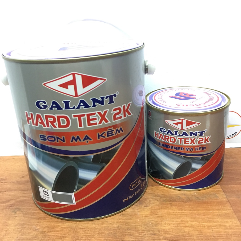 Sơn sắt kẽm Hard tex 2k nhiều màu (4L/Bộ)