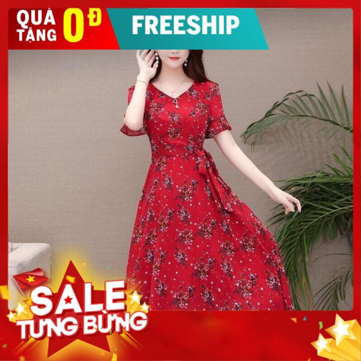 [Mẩu Mới] Đầm Chiffon Nữ Tay Lỡ Dáng Dài Qua Gối Bán Chạy Nhất - 80619