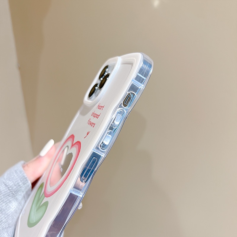 Ốp Điện Thoại Họa Tiết Ren Gắn Gương Hình Hoa Cho iPhone 13mini / 14plus 11 / 12pro 678Plus / xsmax / xr