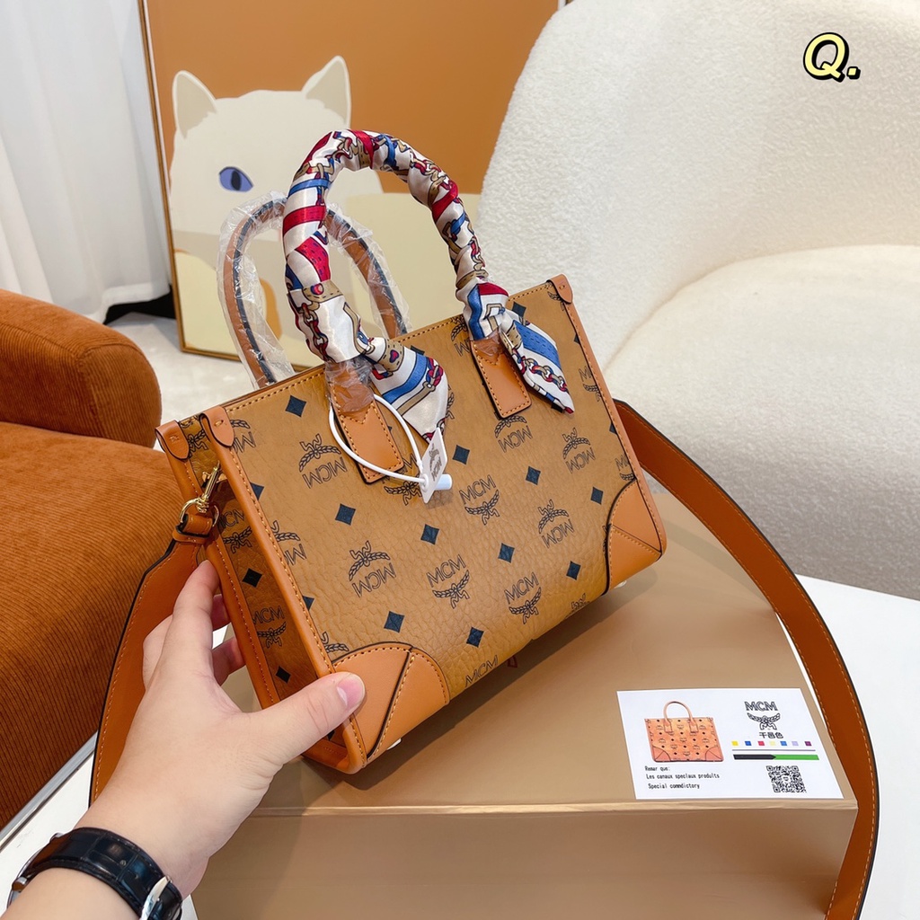 Mcm Túi Xách Tote Phong Cách Thời Trang Châu Âu Dành Cho Nữ