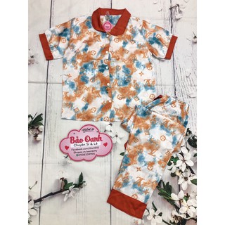 Bộ tiểu thư satin lụa cổ sen tròn ( hình thật shop chụp )