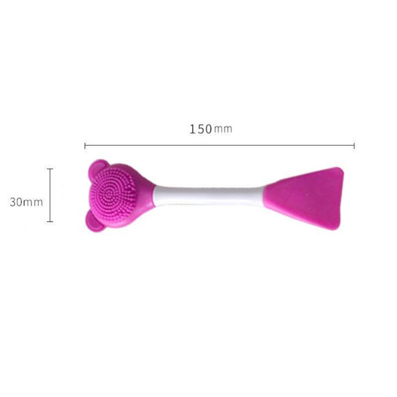Cọ Đắp Mặt Nạ silicone Hai Đầu Đa Năng Hình Gấu JP1
