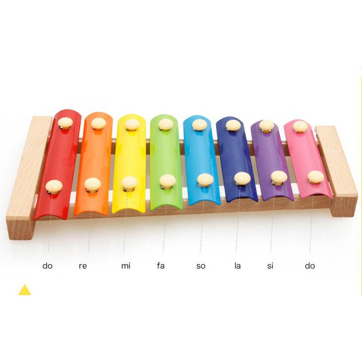 Đàn Piano Xylophone Gỗ 8 Thanh Quãng - Đồ Chơi Âm Nhạc Cho Bé