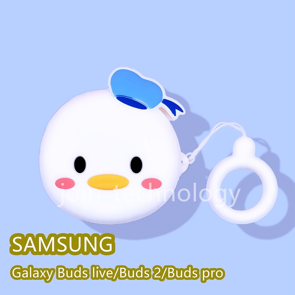 SAMSUNG Vỏ bảo vệ hộp sạc Tai nghe không dây Galaxy Buds Live/Buds Pro/Buds 2 bằng silicon mềm hình anime