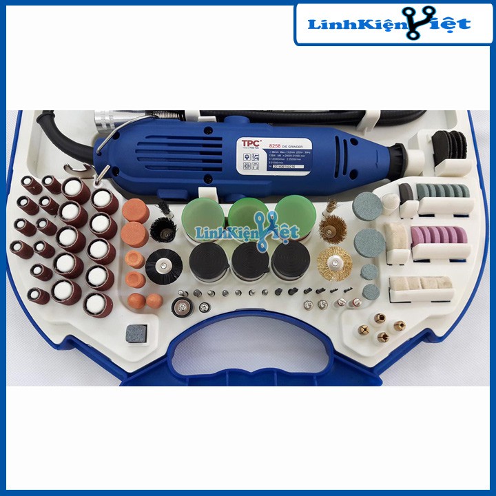 Bộ Khoan, Cắt, Mài, Doa Đa Năng 6 Tốc Độ (Max 35000r/Min) Loại Zin Full 100 Chi Tiết