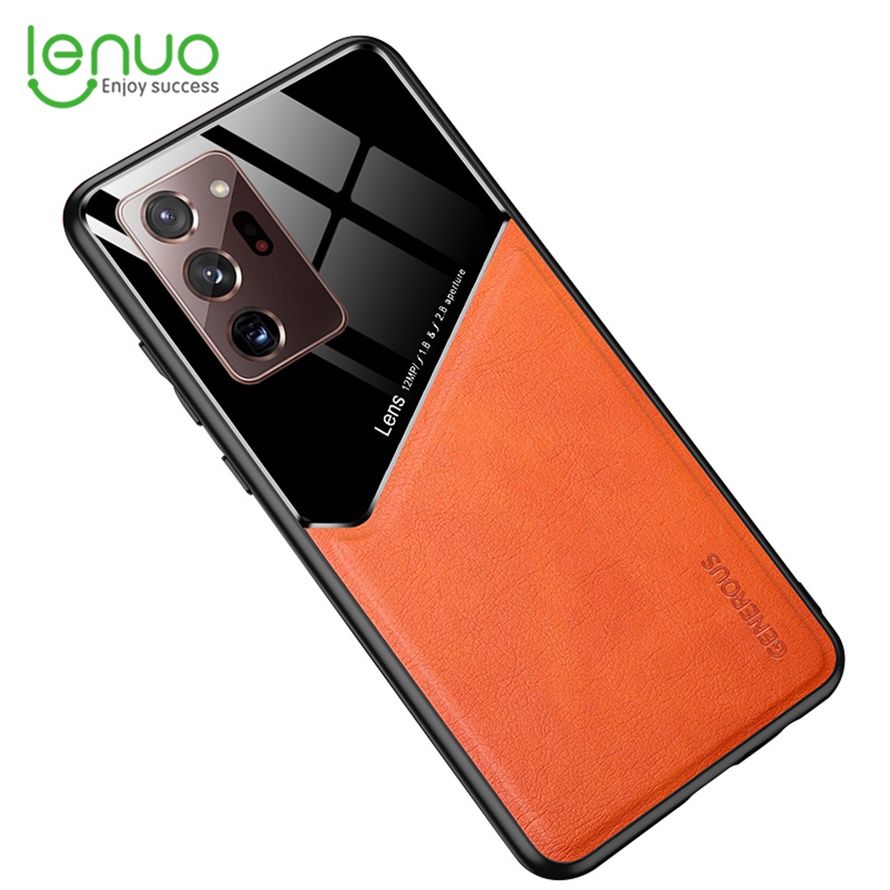 Ốp điện thoại LENUO phối da sang trọng thời trang cho Samsung Galaxy Note 20 Ultra Note 20 Note 10 Plus Note 10 Lite