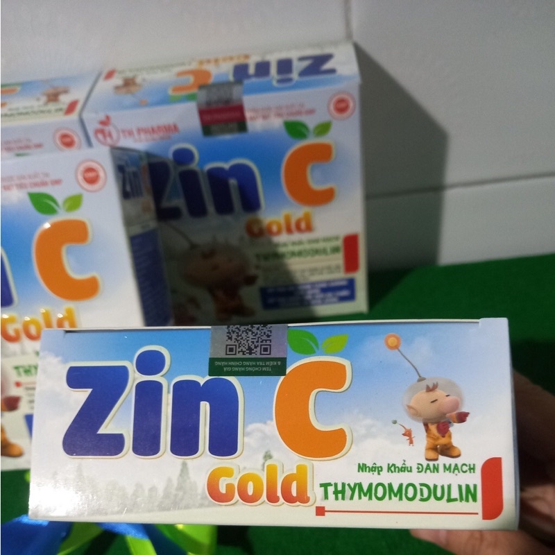 ✅Zin C Gold Thymodulin Tăng sức đề kháng , hỗ trợ hệ miễn dịch. ( hộp 20 ống)