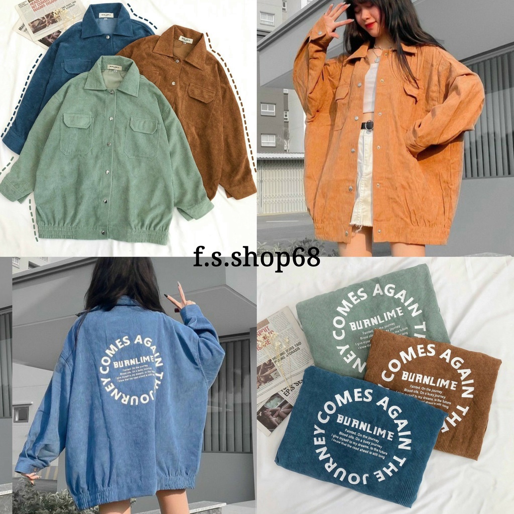 Áo Khoác kiểu dáng sơ mi Chất Nhung TÚI 2 BÊN THIẾT KẾ CỔ SƠ MI - Áo khoác Nữ Nhung Siêu Đẹp (có ảnh thật)