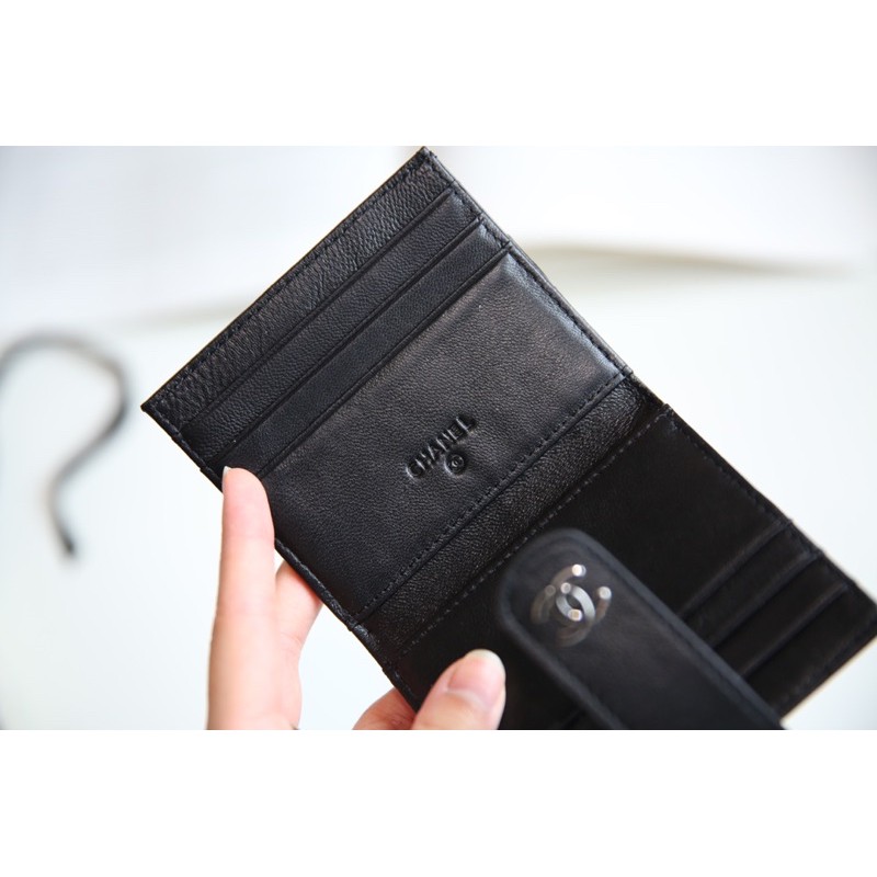 Ví cài thẻ da thật