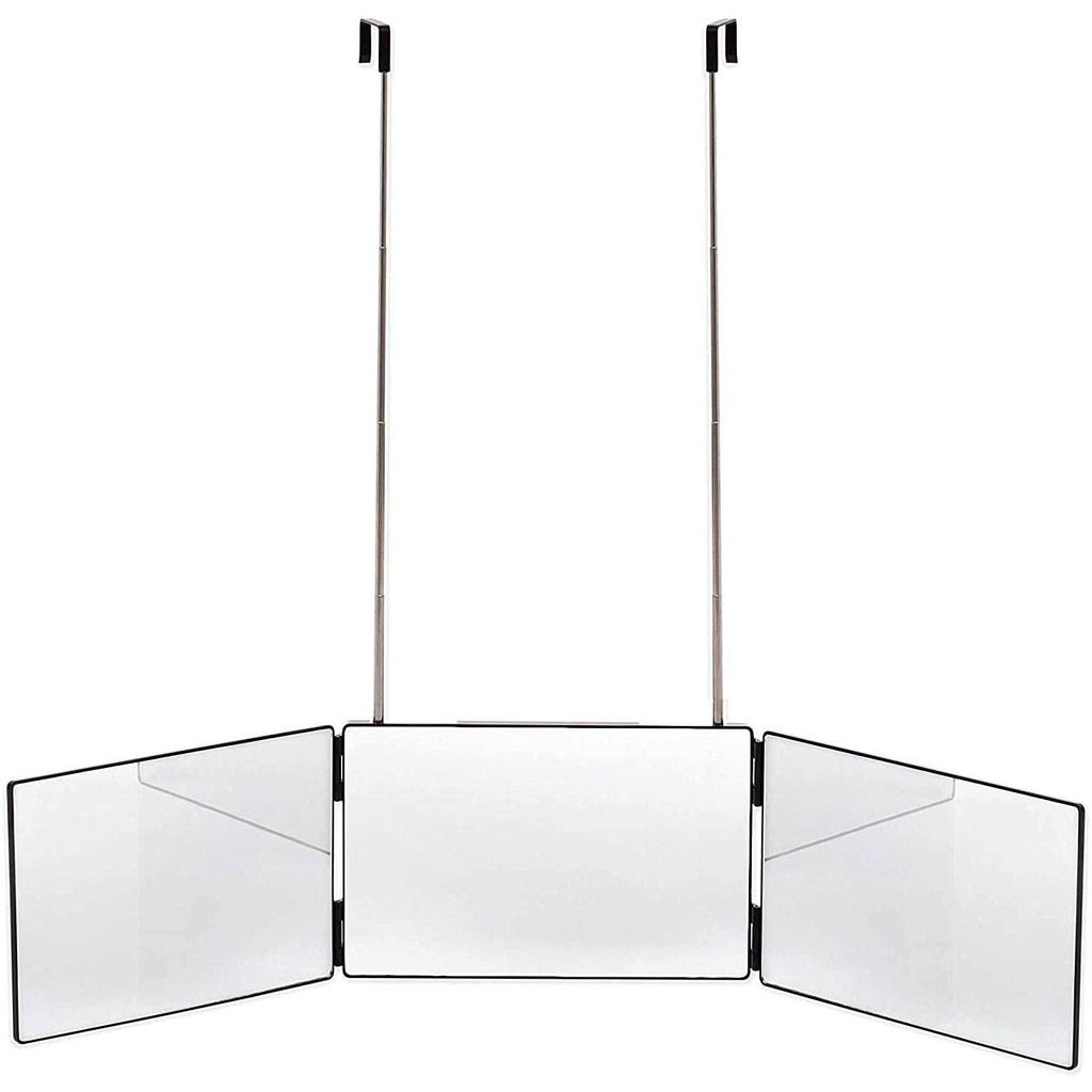 SOFTNESS Gương Gấp 3 Chiều Xoay 360 Độ Tạo Kiểu Tóc DIY Dành Cho Nhà Tắm° Gương Cắt Tóc Chuyên Dụng Cho Thợ Làm Tóc