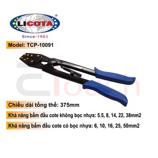 Kìm bấm đầu cote số 38 licota - tcp-10091