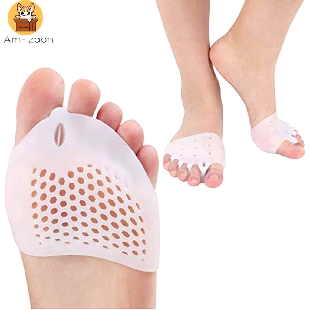 Đệm Tách Ngón Chân Bằng Silicone Mềm Thoáng Khí Giảm Đau Tiện Dụng
