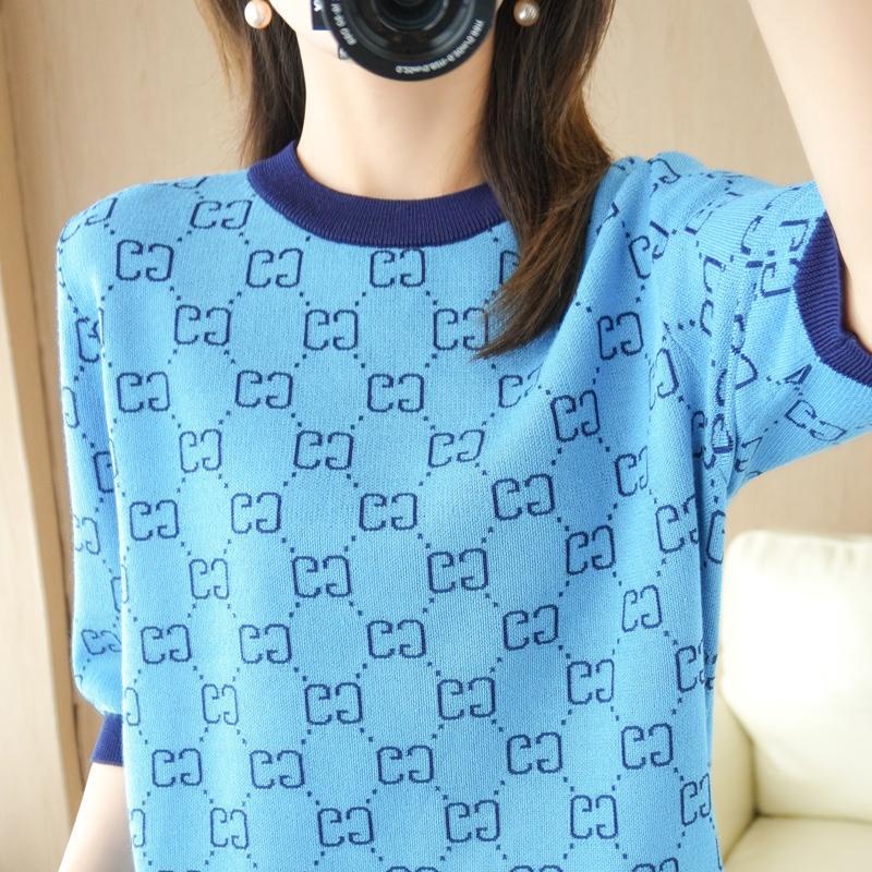 Áo Thun Tay Ngắn Cổ Tròn In Hình Thời Trang Mùa Hè Dành Cho Nữ