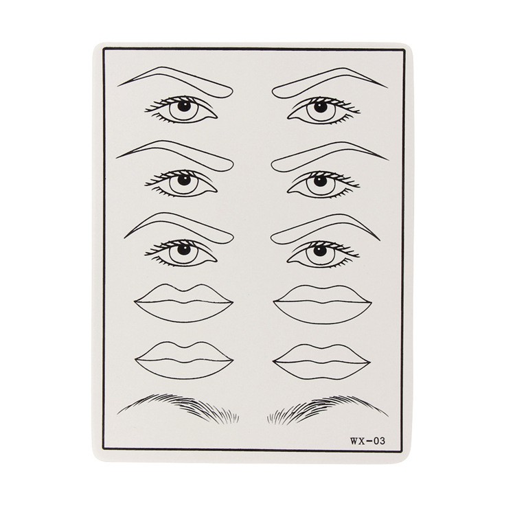 Da giả tập xăm khuôn Mày Môi Mí