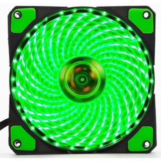 Fan led 33 bóng 12cm màu xanh