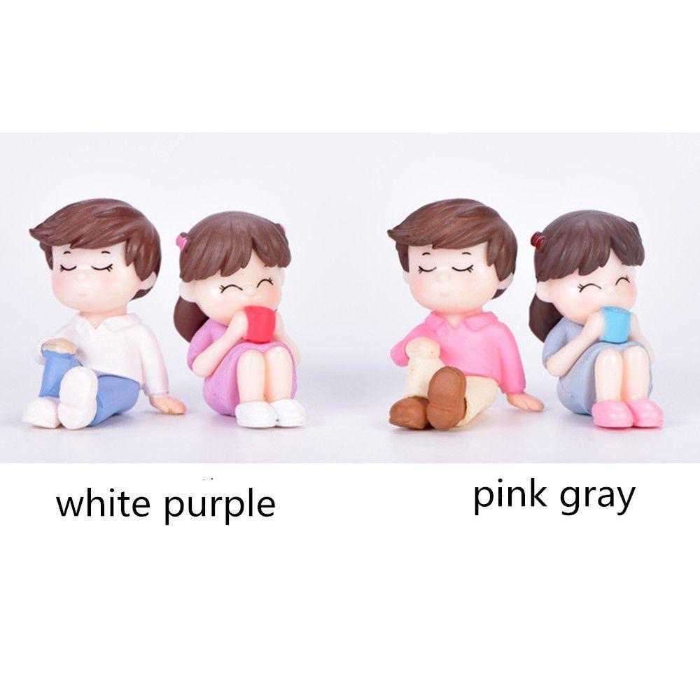 Mô Hình Cặp Đôi Xinh Xắn Dễ Thương Dùng Để Trang Trí Vườn