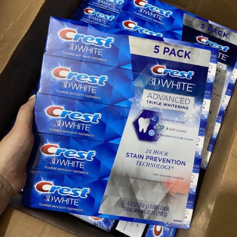 Kem đánh răng Crest dòng xịn nhất Triple Whitening