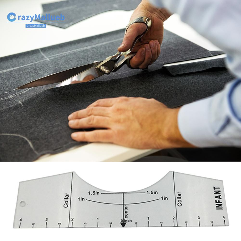 Crazymallueb❤3pcs Acrylic T-shirt Ruler Guide Chart Tailor Designs On T-Shirt Alignment Tool❤New