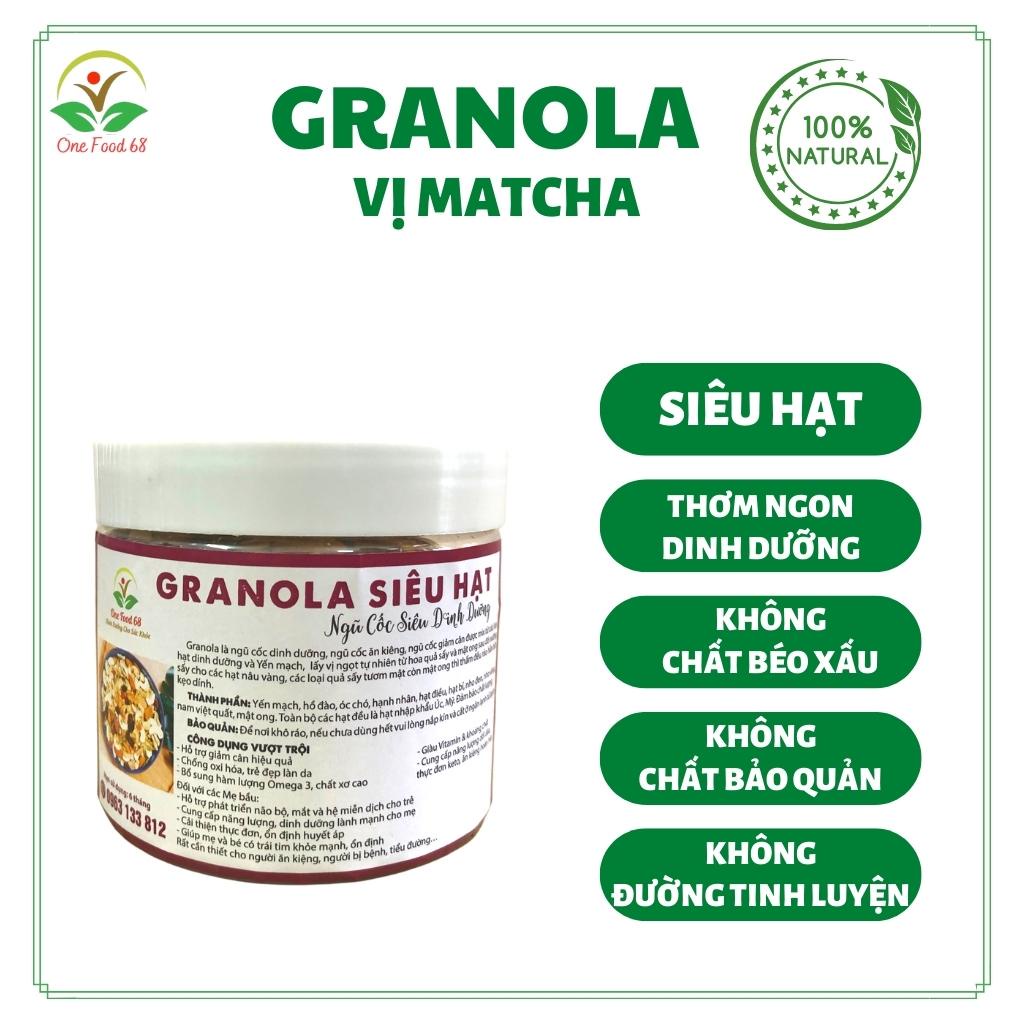Hạt Ngũ Cốc Granola Ăn Kiêng Giảm Cân Onefood Granola Siêu Hạt Đủ Vị, Ganola Có Thêm Nhân Óc Đỏ, Macca Thơm Ngon