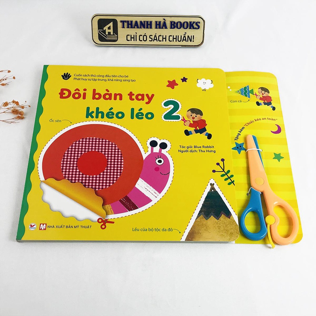 Sách - Đôi bàn tay khéo léo 2 - Cuốn sách thủ công đầu tiên cho bé (2+) Tặng kèm Chiếc kéo an toàn