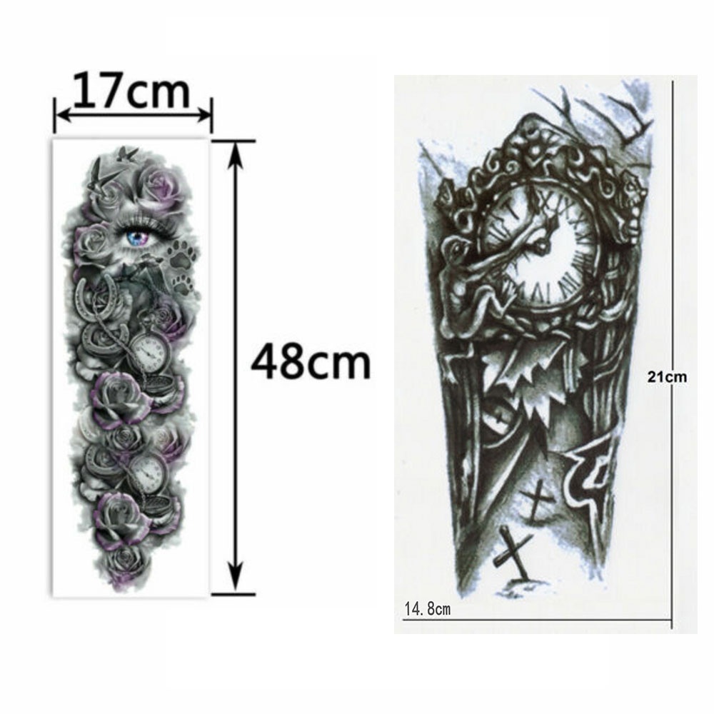 1 Tờ Hình Xăm Dán Tạm Thời Hình Vua Sư Tử Cá Tính