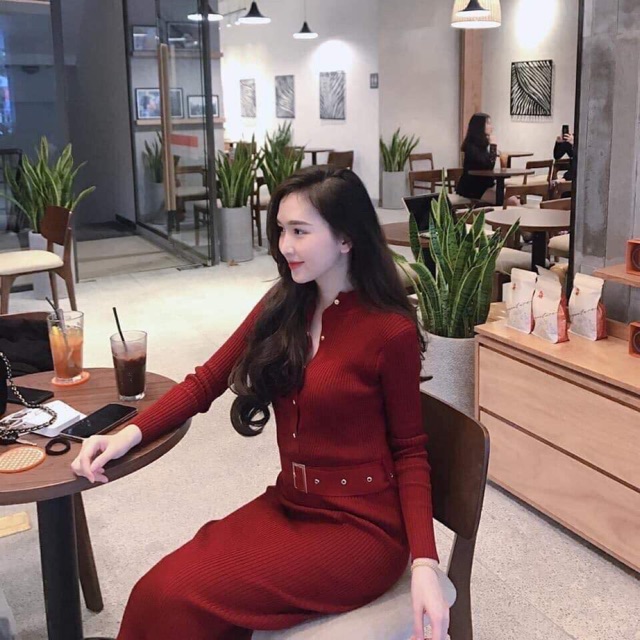 ORDER - Váy maxi len body đai eo 8 màu siêu hot