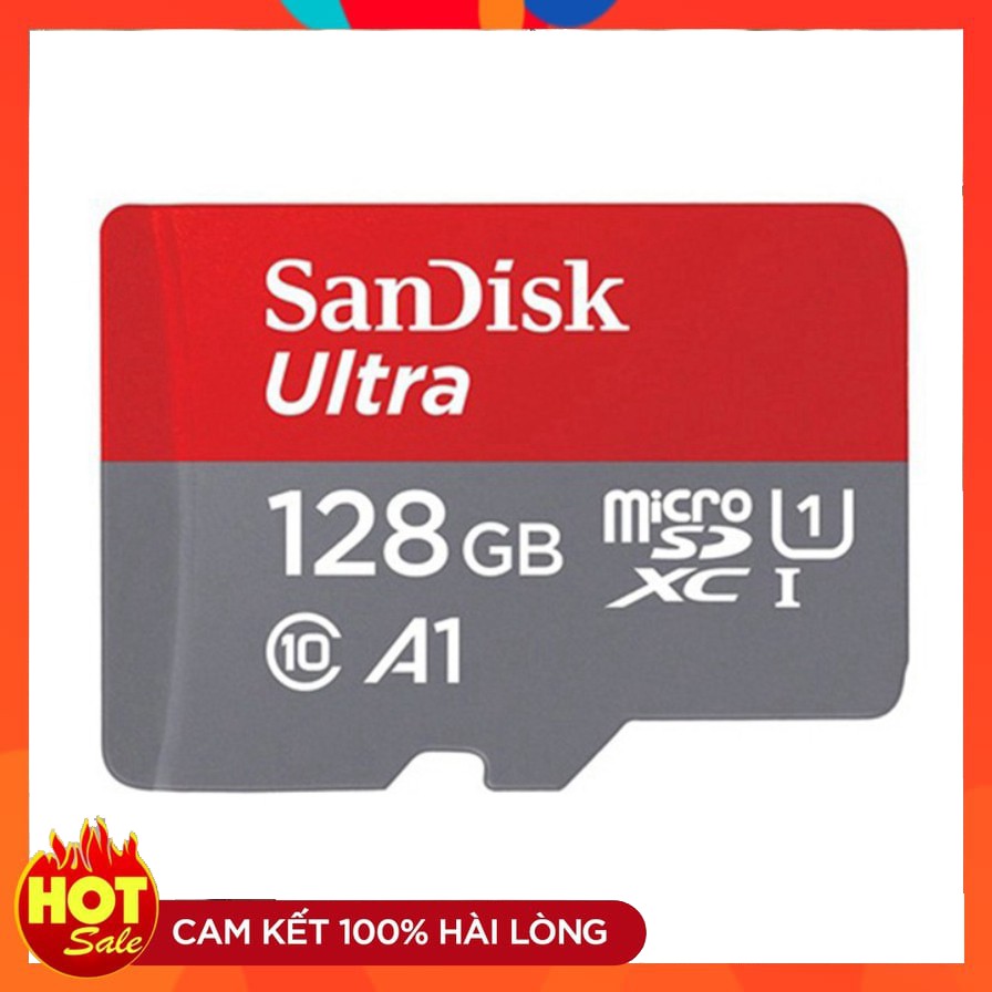 Thẻ nhớ micro SD san disk Ultra A1 128GB SDXC 100Mbs