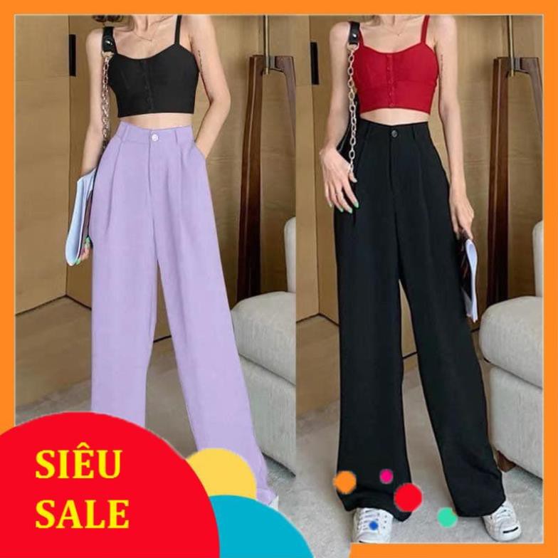 Quần Ống Rộng Khóa Cúc trước dáng dài | BigBuy360 - bigbuy360.vn