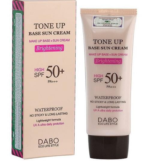 [Mã FMCG8 - 8% đơn 250K] Hàng Chính Hãng – Kem Chống Nắng Trắng Da DABO Tone Up Base Sun cream Cao Cấp Hàn Quốc – 70ml