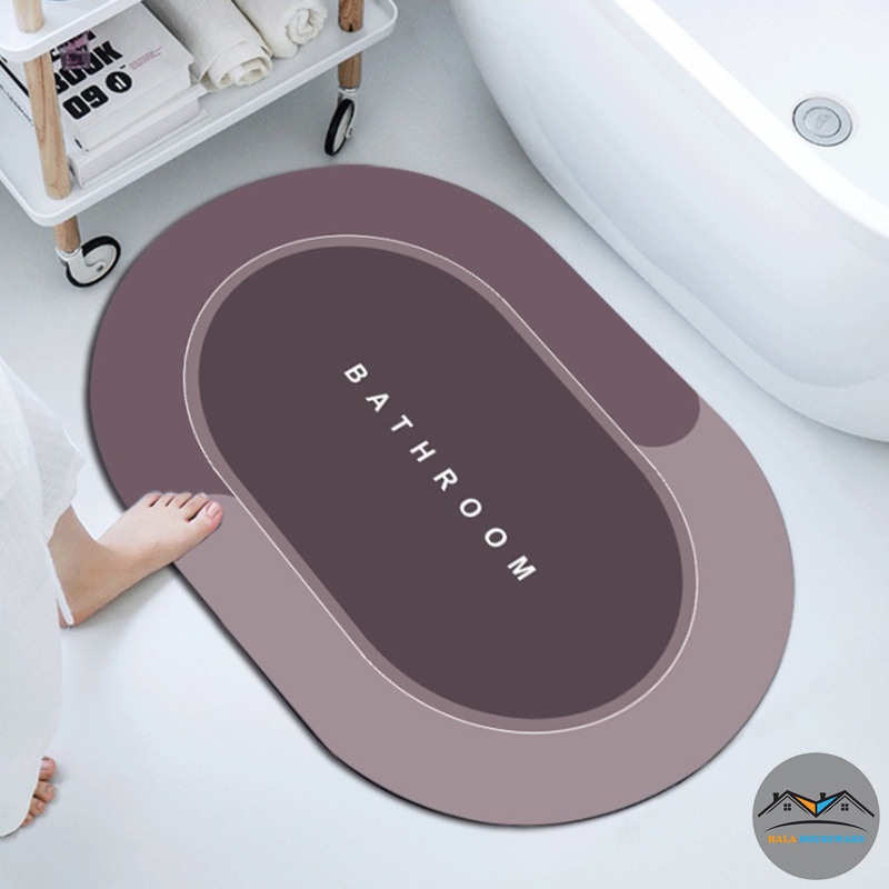 Thảm Lau Chân Siêu Mềm Siêu Dày Êm Ái, Siêu Thấm Nước Chất Liệu Chống Trượt