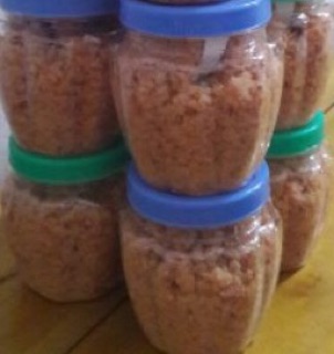 Ruốc cá hồi tự làm,không chất bảo quản(bán theo hộp)