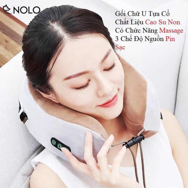 [Hàng Loại 1] Gối massage cổ vai gáy,Máy massage cổ vai gáy hồng ngoại sạc pin tích điện cao cấp - bảo hành 12 tháng