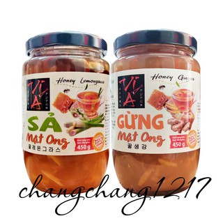 Trà sả gừng mật ong golden farm hủ 450gr