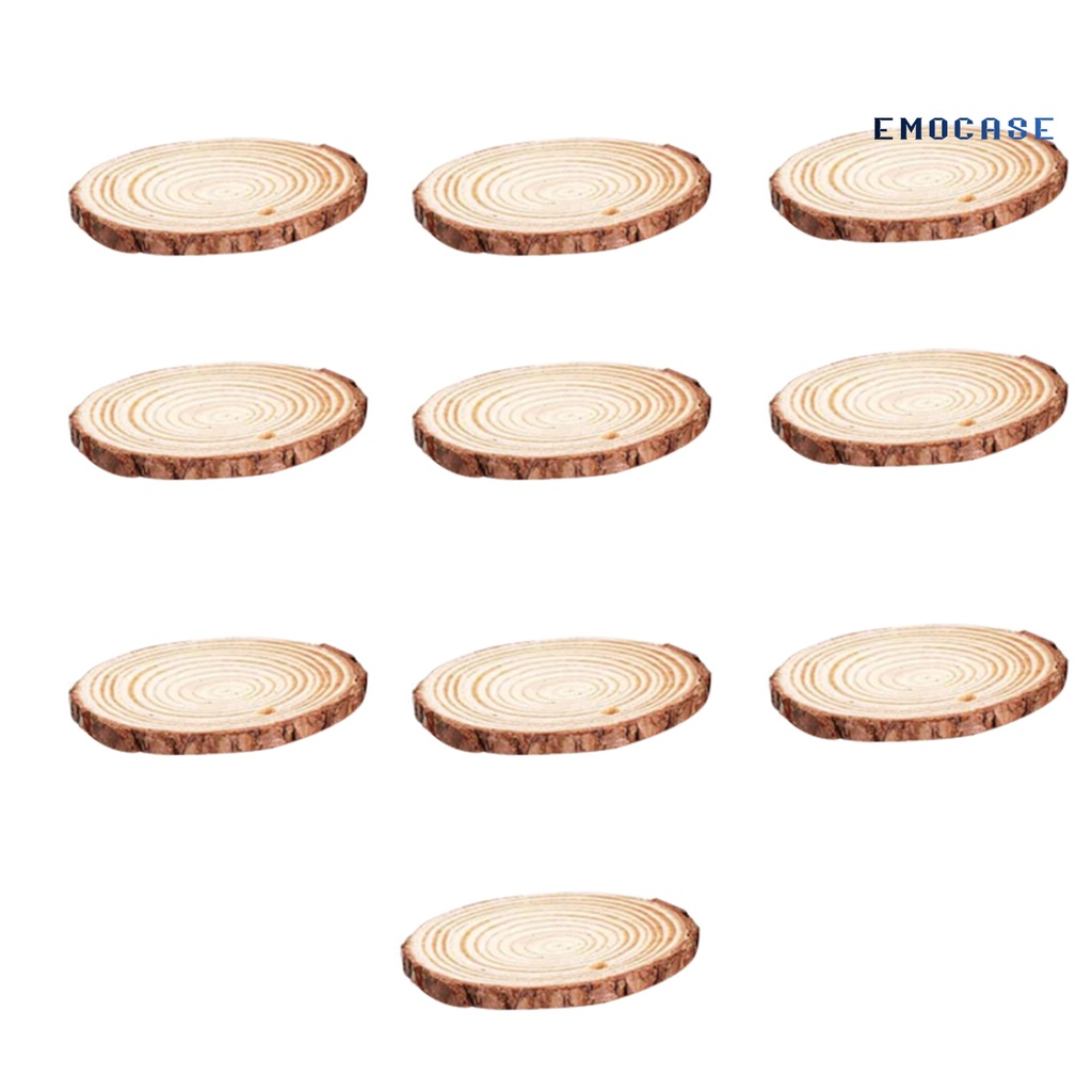 Set 10 Lát Gỗ Tròn Siêu Nhẹ Cứng Chưa Hoàn Thiện Cho Gia Đình