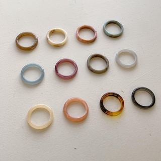 Set nhẫn nhiều màu Hàn Quốc