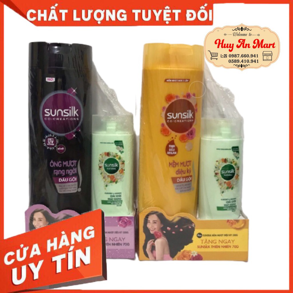 ⚡MUA 1 TẶNG 1⚡ Dầu gội  đầu Sunsilk 320gr tặng dầu gội 70g hương hoa thiên nhiên chắc khỏe ngát hương  hàng việt nam