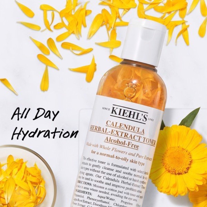 Toner hoa cúc Kiehl's Calendula Herbal Extract Alcohol-Free Toner