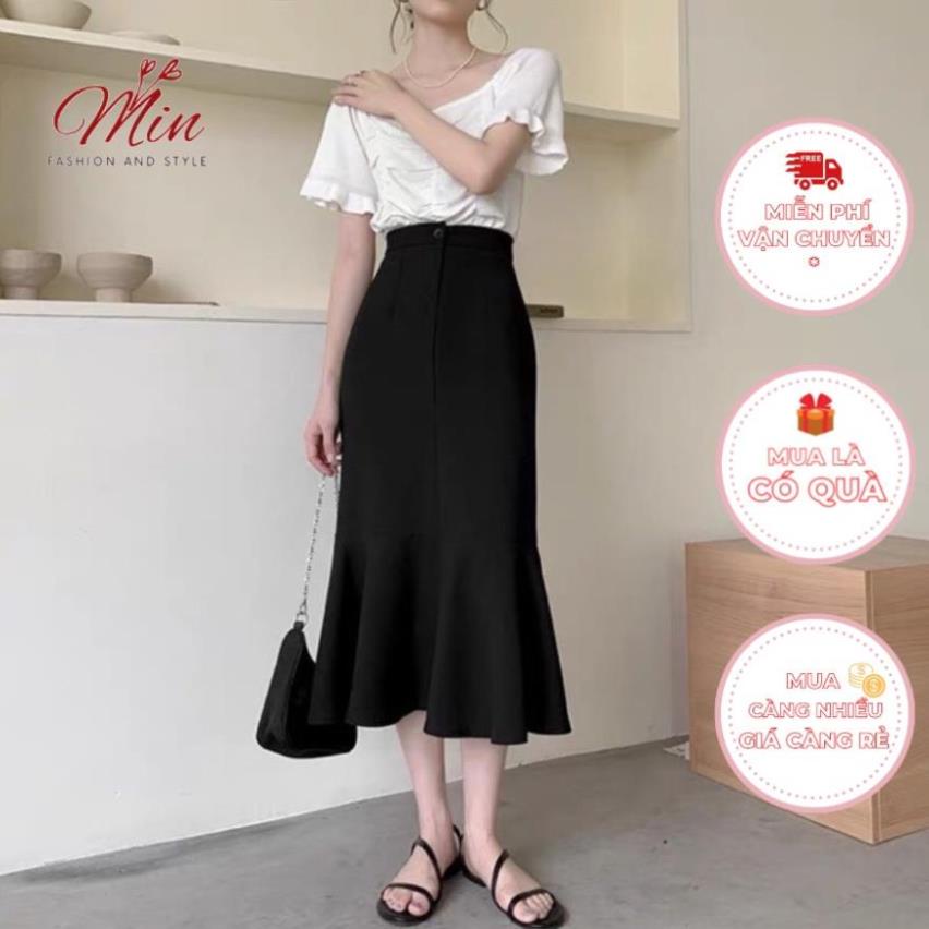 Chân váy đuôi cá phong cách Ulzzang Hàn Quốc tôn dáng cực sang MINS1004
