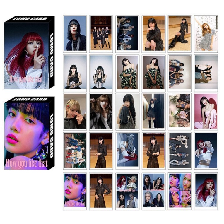 Lomo ảnh JISOO LISA ROSE JENNIE How You Like That BLACKINK MỚI NHẤT CHO FAN .