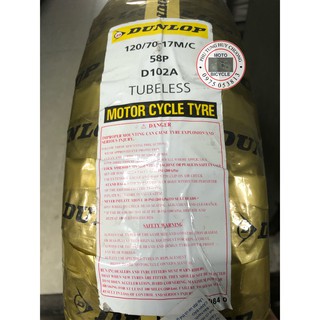 Vỏ / Lốp 120/70-17 Dunlop D102A