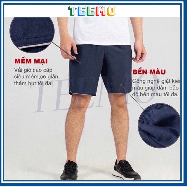Quần đùi nam, quần short thể thao nam vải chất dù gió thoáng mát