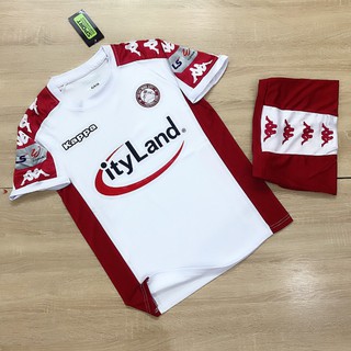 Bộ quần áo bóng đá CLB TP HCM trắng thun Thái cao cấp