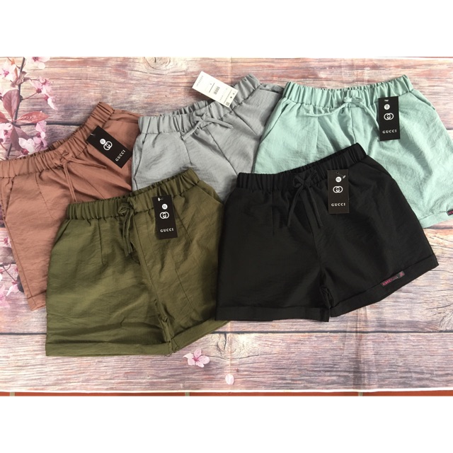 Quần Short Đũi, Quần Đùi Đũi Gập Gấu Phối Nơ