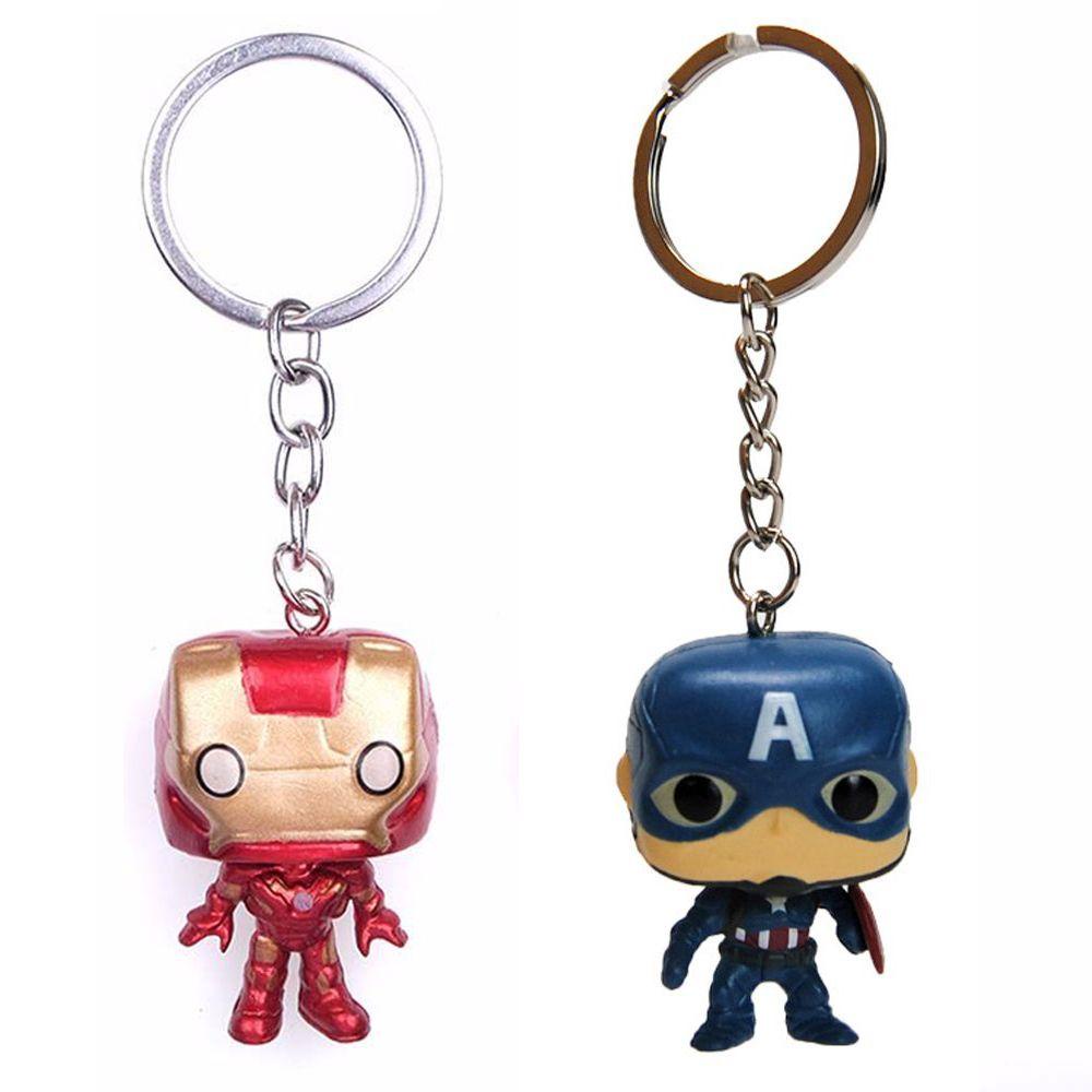 Móc Khóa Hình Nhân Vật Thor / Captain America / Spiderman Trong Avengers Dễ Thương