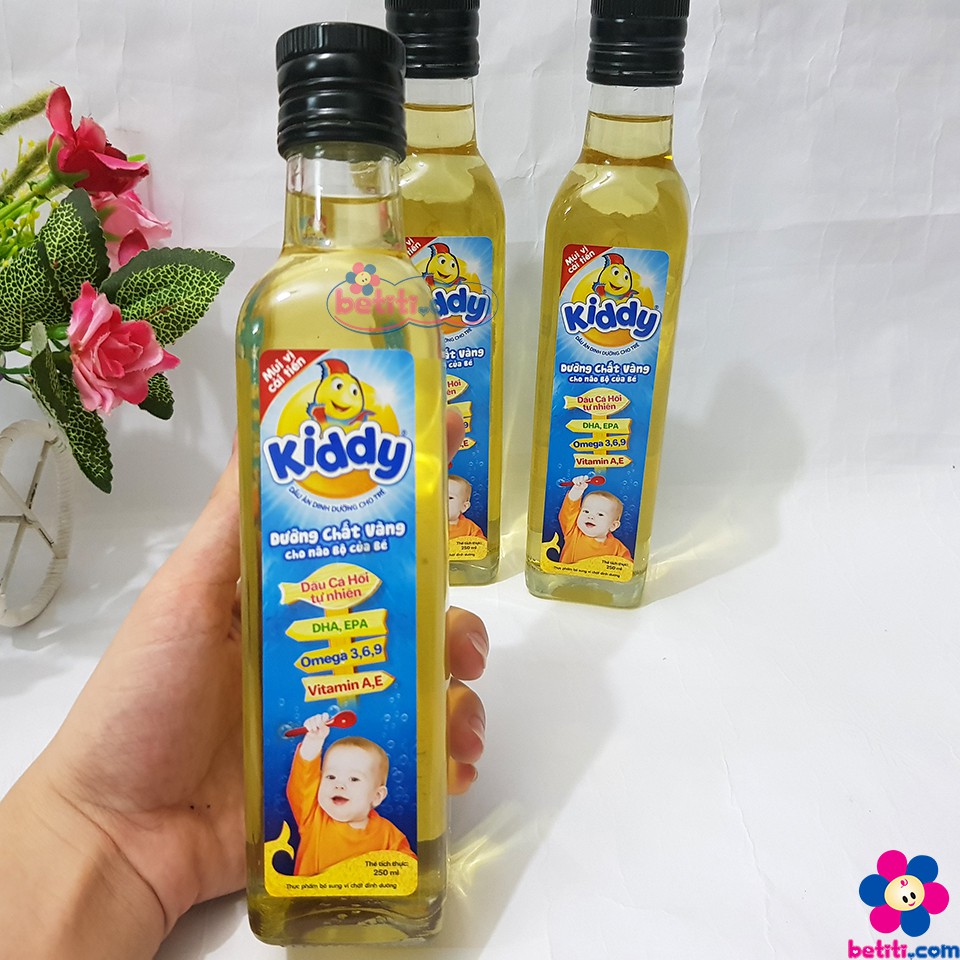 Dầu Ăn Dinh Dưỡng Cá Hồi Kiddy Cho Bé Loại 250ml - Date 2022 - 8934988050004