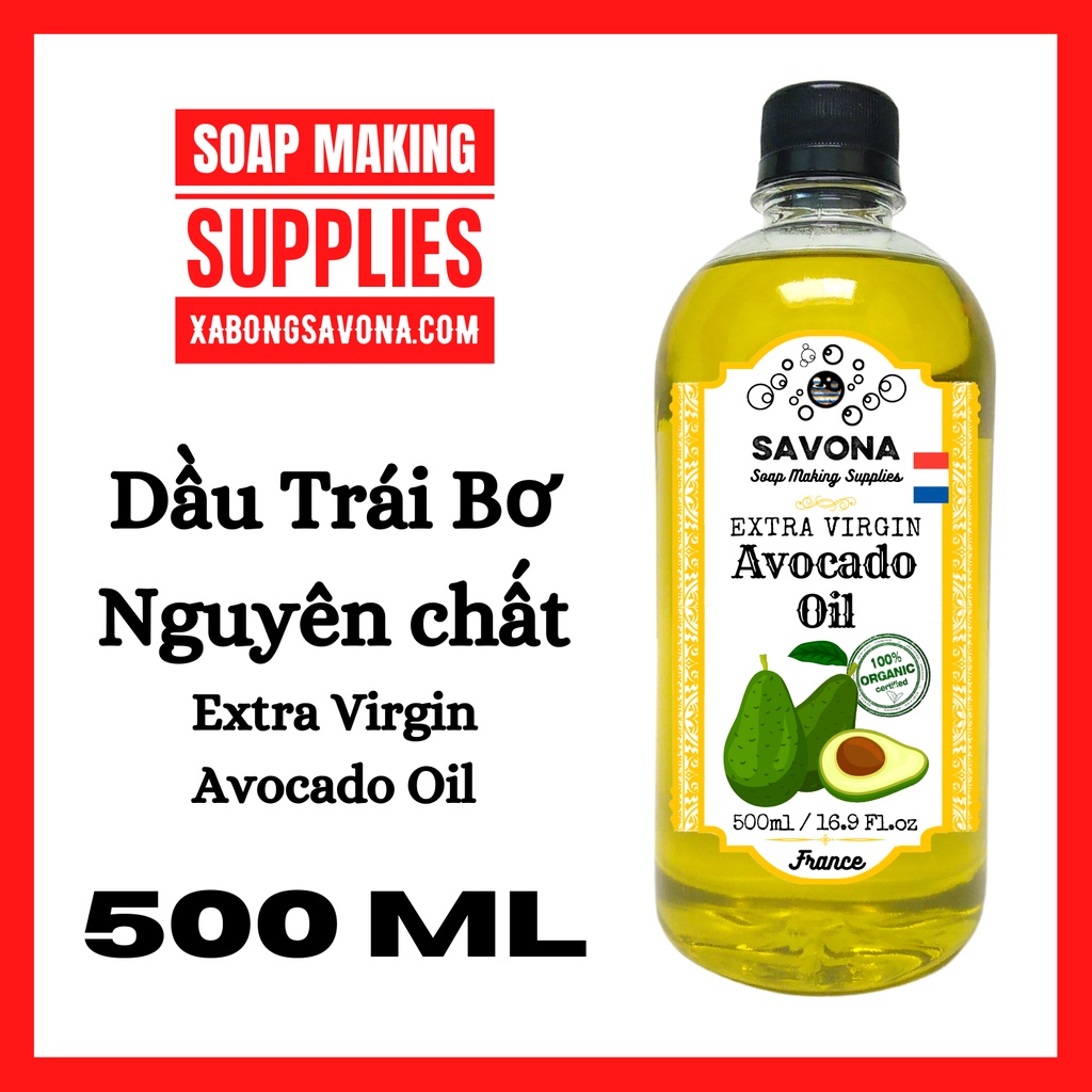 Dầu Trái Bơ 100ml - 500ml Nguyên Chất - Avocado Oil 100ml - 500ml - Dầu Bơ Extra Virgin Nguyên Chất SavonA