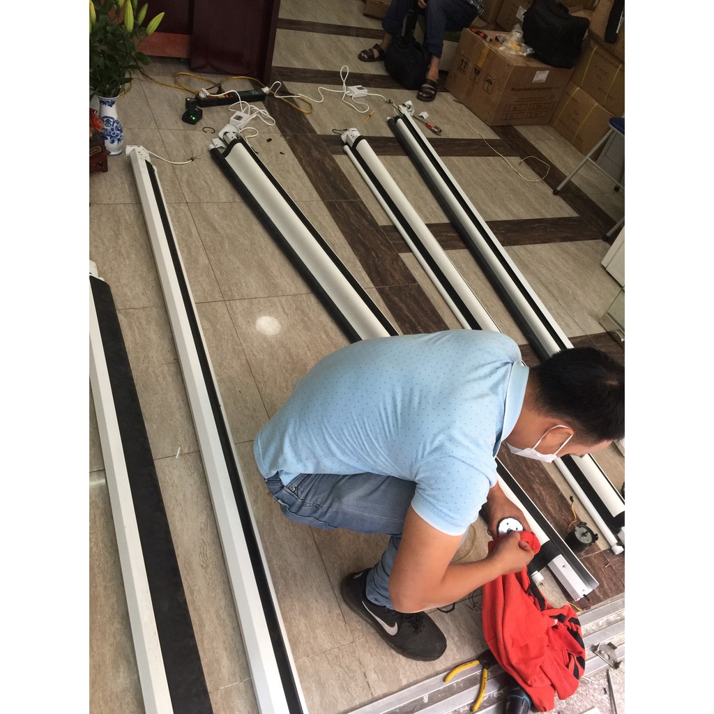 MÔ TƠ MÀN CHIẾU ĐIỆN TỬ 170 INCH DALITE P170ES 3,05MX3,05M