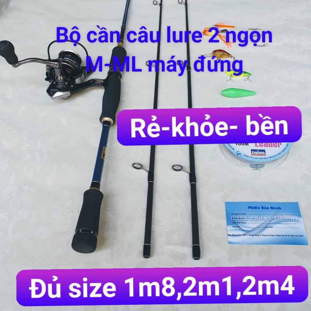 HOT Bộ Cần Câu Lure Máy Đứng 2 Ngọn Fishing Of Catch 🔰Hàng Chất Lượng- Gía Siêu Rẻ🔰Bộ Cần Lure Máy Đứng hàng chất lượn