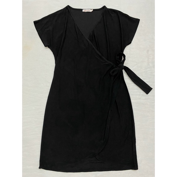 Đầm thun ladong buộc nơ bên sườn Belle Looks  - Thanh lý vnxk